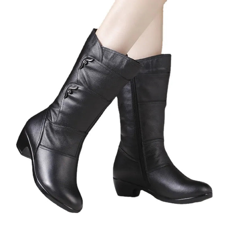 Orthopedic Winter Boots with Arch Support for Women Warm and Stylish Calf-High Design 1