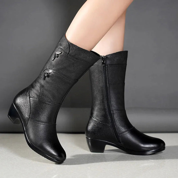 Orthopedic Winter Boots with Arch Support for Women Warm and Stylish Calf-High Design 2
