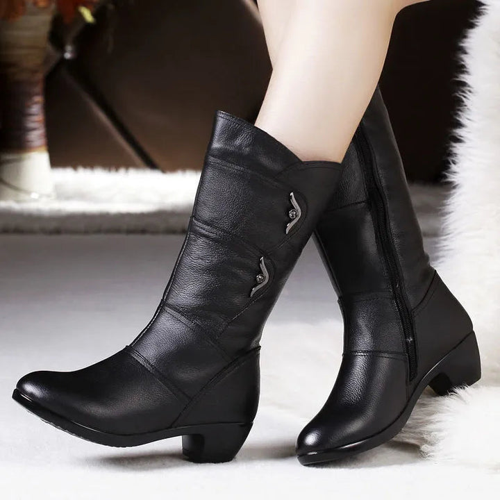 Orthopedic Winter Boots with Arch Support for Women Warm and Stylish Calf-High Design 3