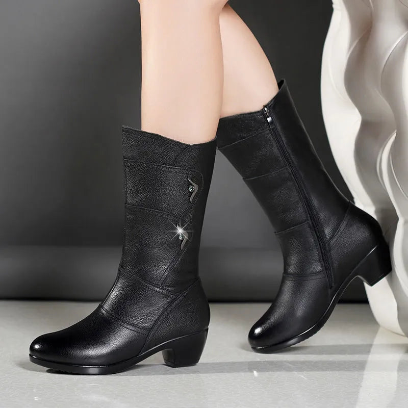 Orthopedic Winter Boots with Arch Support for Women Warm and Stylish Calf-High Design 5
