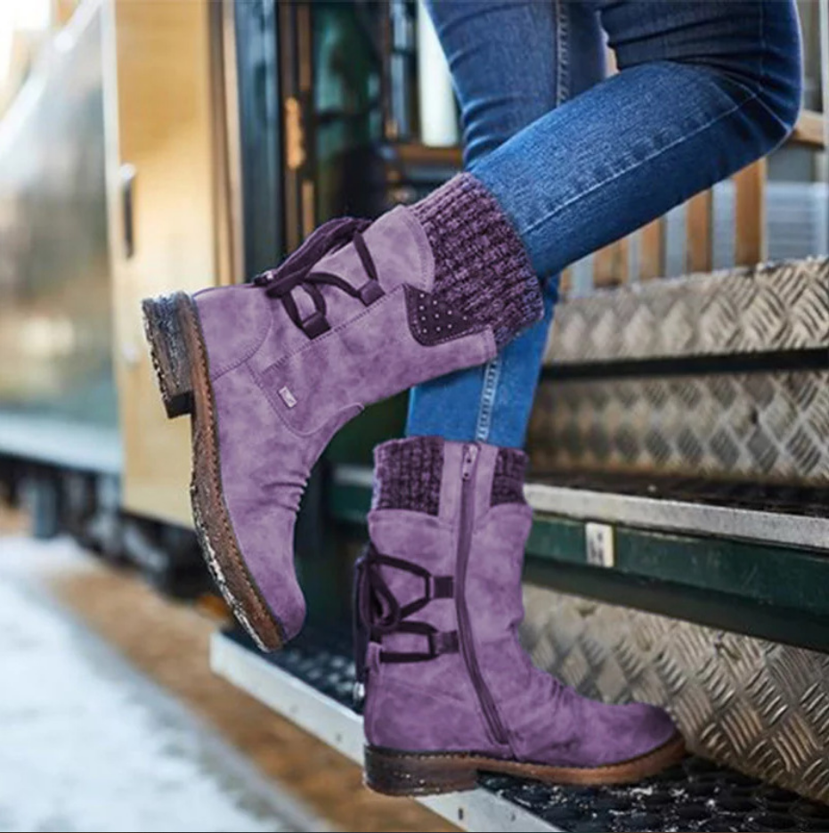 Orthopedic Winter Boots with Arch Support for Women Warm and Stylish Mid-Cut Design 4
