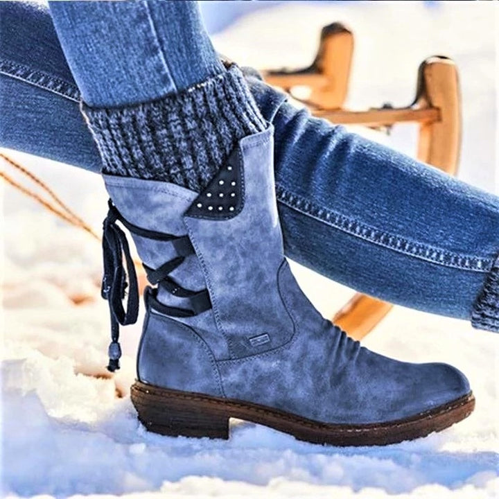 Orthopedic Winter Boots with Back Laces for Women Arch Support Comfort 0