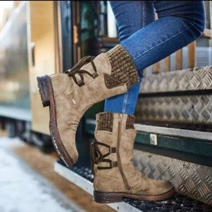 Orthopedic Winter Boots with Back Laces for Women Arch Support Comfort 3