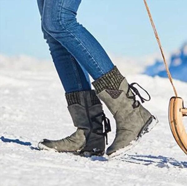 Orthopedic Winter Boots with Back Laces for Women Arch Support Comfort 4