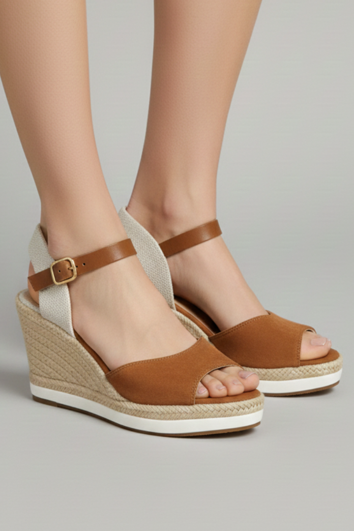 Orthopedic Women’s Closed-Toe Espadrille Sandals with Arch Support Slingback Strap 2