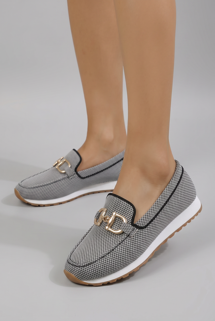 Orthopedic Women's Loafers with Arch Support and Breathable Textured Mesh 3