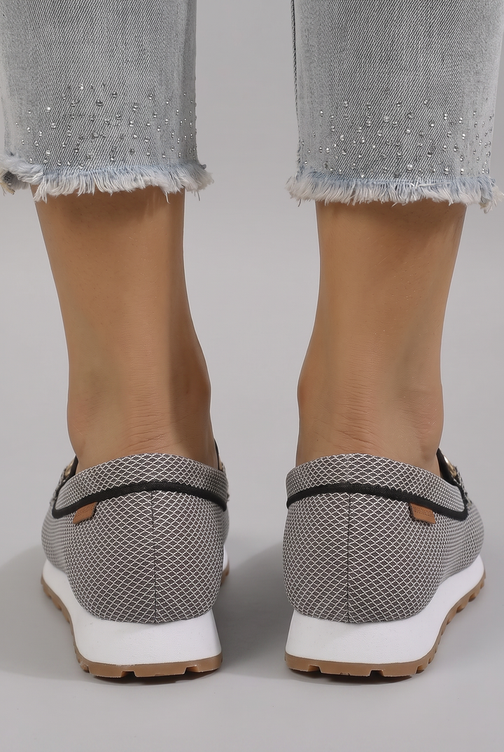 Orthopedic Women's Loafers with Arch Support and Breathable Textured Mesh 4
