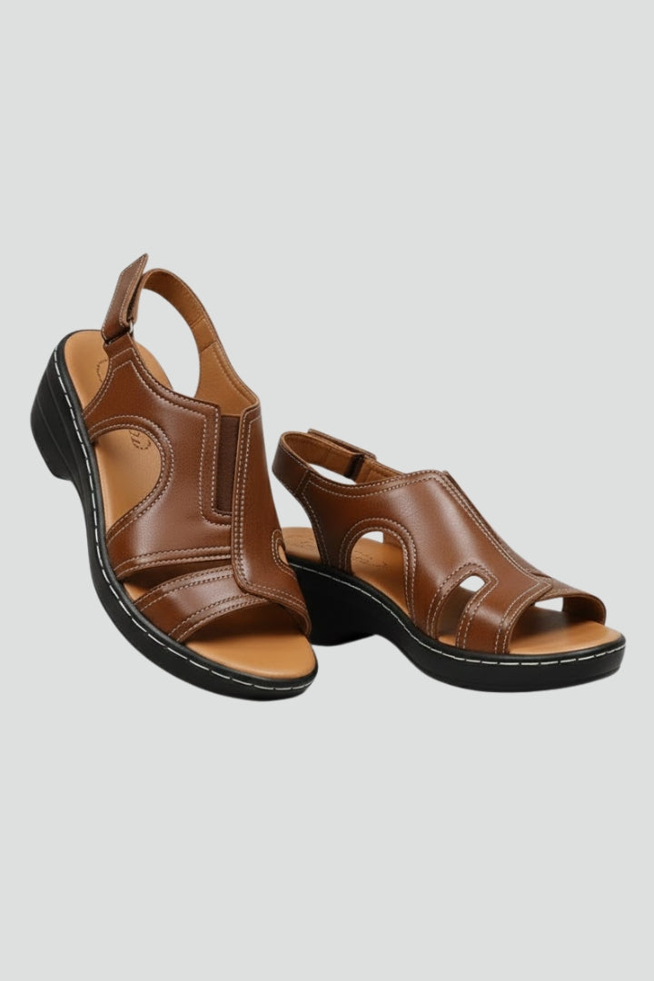 Orthopedic Women's Platform Sandals with Arch Support and Open Toe Cutouts for Comfortable Summer Wear 1