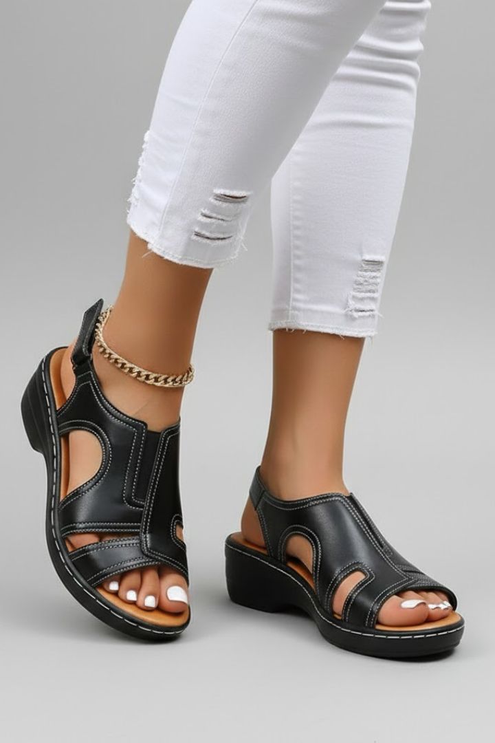 Orthopedic Women's Platform Sandals with Arch Support and Open Toe Cutouts for Comfortable Summer Wear 5
