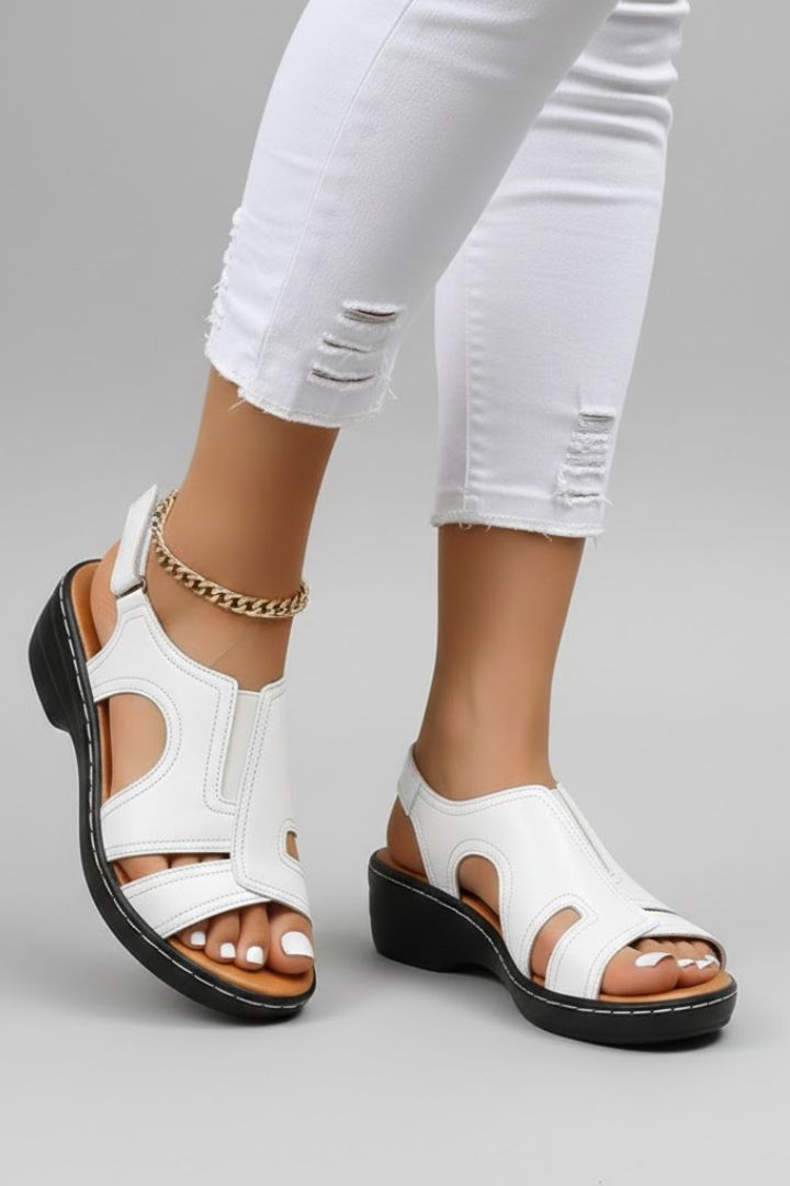 Orthopedic Women's Platform Sandals with Arch Support and Open Toe Cutouts for Comfortable Summer Wear 7