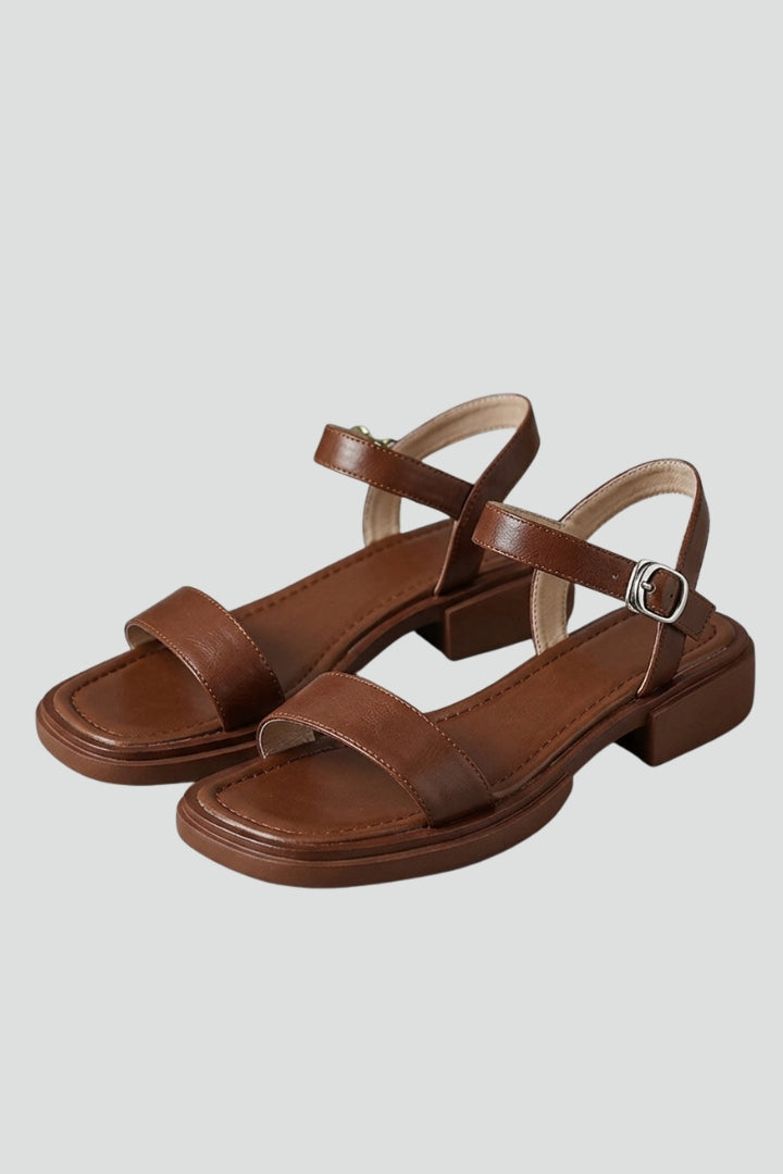 Orthopedic Women’s Sandals with Adjustable Strap and Arch Support Block Heel 1