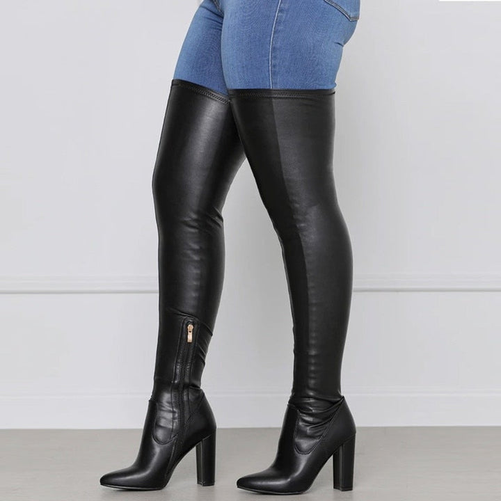 Over-the-Knee Women’s Boots Stylish High Design for Fall and Winter 0