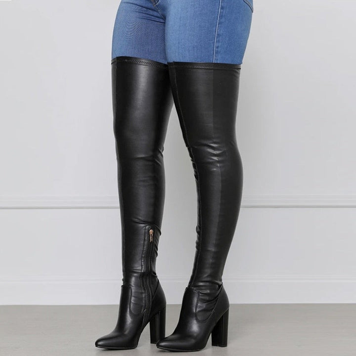 Over-the-Knee Women’s Boots Stylish High Design for Fall and Winter 2