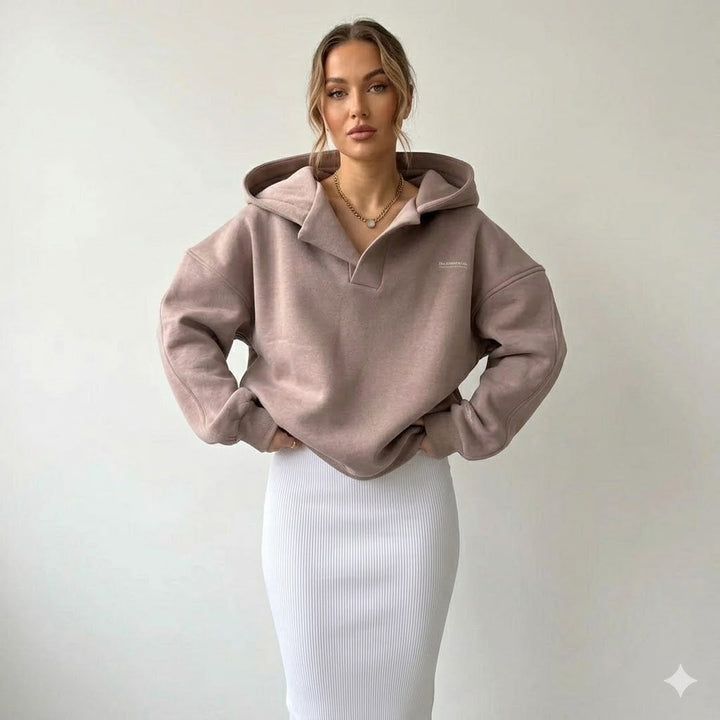 Oversized Lounge Hoodie for Women, Relaxed Fit Casual Streetwear, Comfortable Everyday Fashion 0