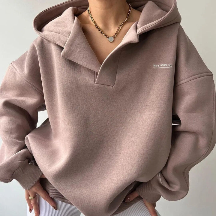 Oversized Lounge Hoodie for Women, Relaxed Fit Casual Streetwear, Comfortable Everyday Fashion 1