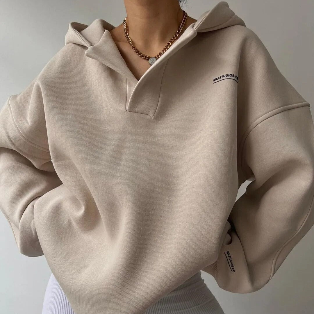 Oversized Lounge Hoodie for Women, Relaxed Fit Casual Streetwear, Comfortable Everyday Fashion 2