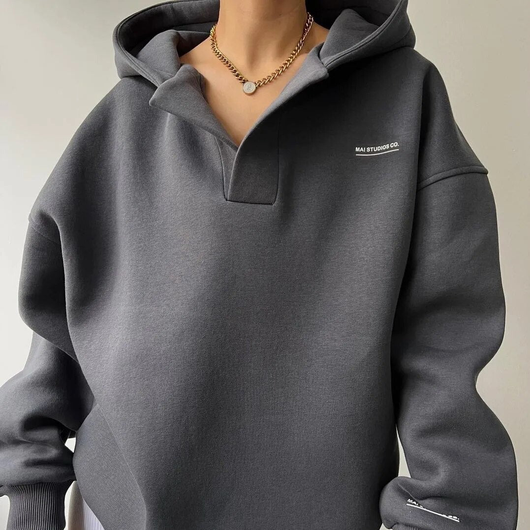 Oversized Lounge Hoodie for Women, Relaxed Fit Casual Streetwear, Comfortable Everyday Fashion 3