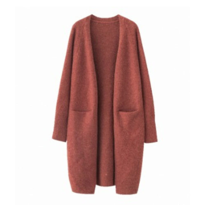 Women's Long Oversized Cardigan - Cozy Open Front Layering Sweater for Casual Style