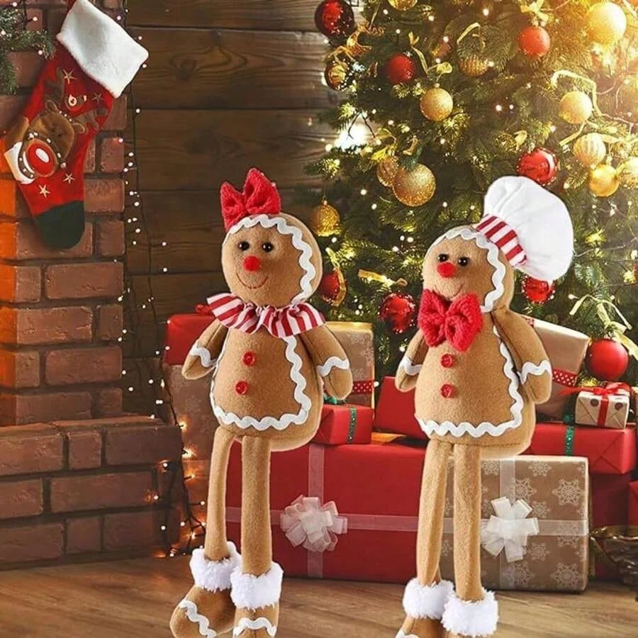 Pepparkaksprakt | Mjuk plysch jultomtedekoration 1