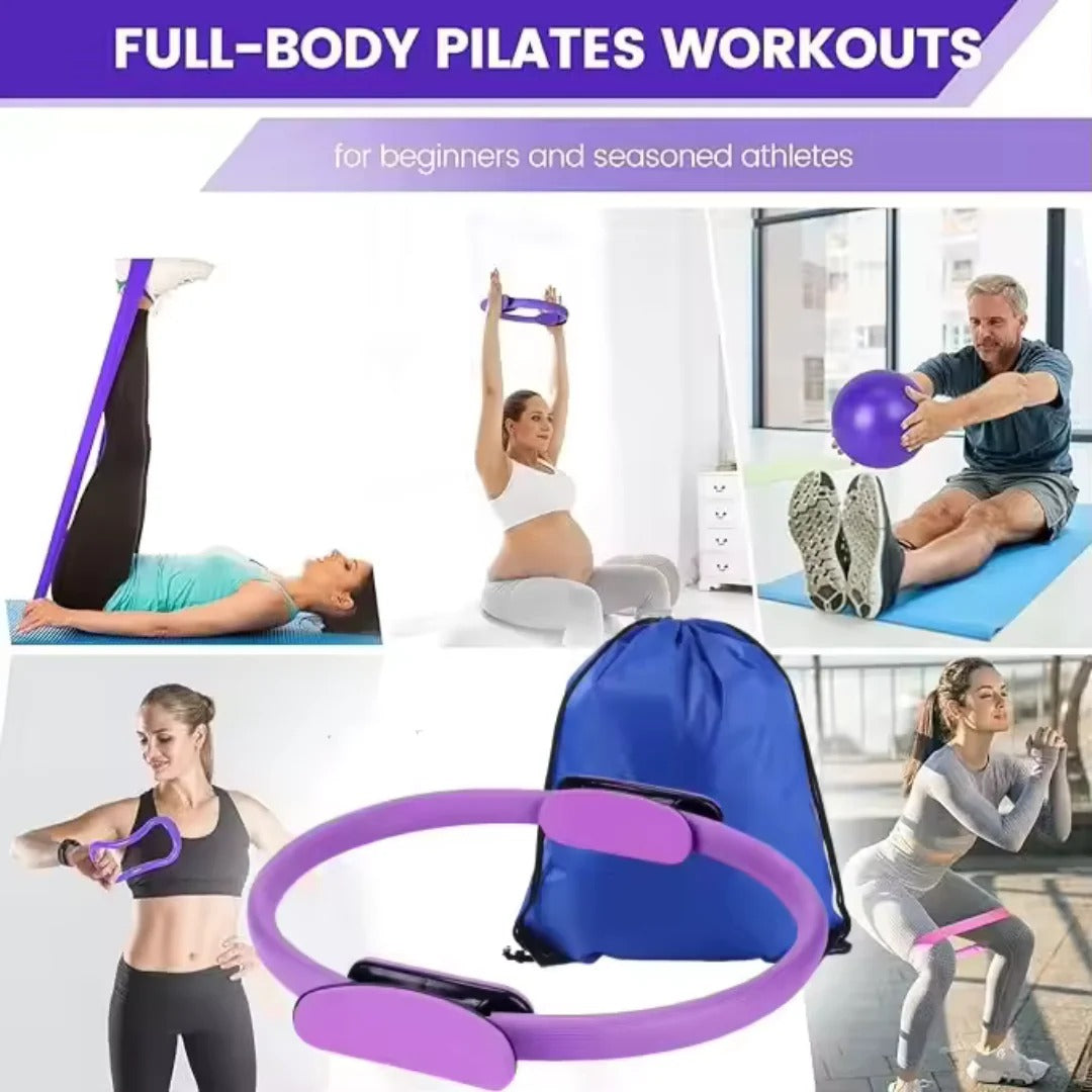 Pilatesboll och motståndsbandset 3