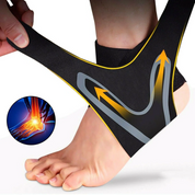 Plantar fotleds-X-wrap, stöd, kompressionshylsa 6