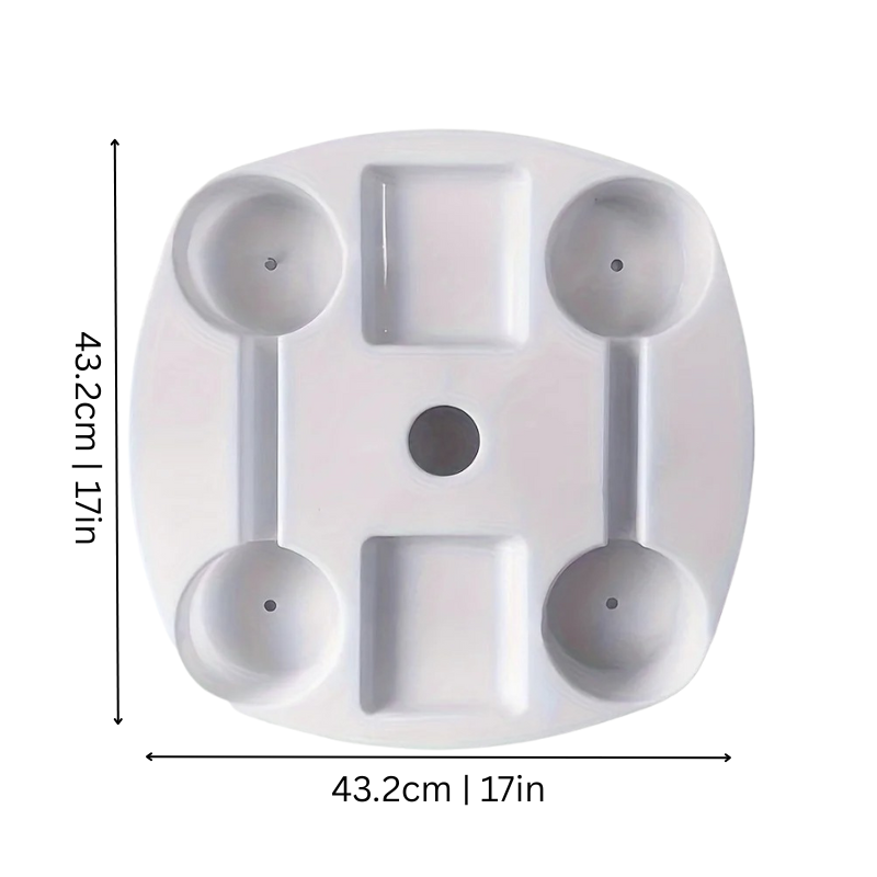 Praktisk Paraplybricka för Strandstol – Håller Drycker och Snacks Inom Räckhåll, Universell Passform, Hållbart ABS-material 1