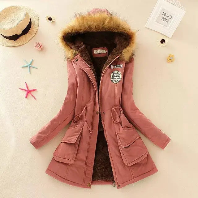 Puffer Jacket Women - Warm Lined Winter Jacket with Hood, Stylish Insulated Design for Women 1