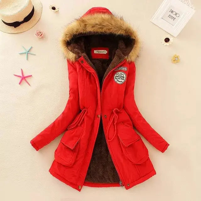 Puffer Jacket Women - Warm Lined Winter Jacket with Hood, Stylish Insulated Design for Women 11