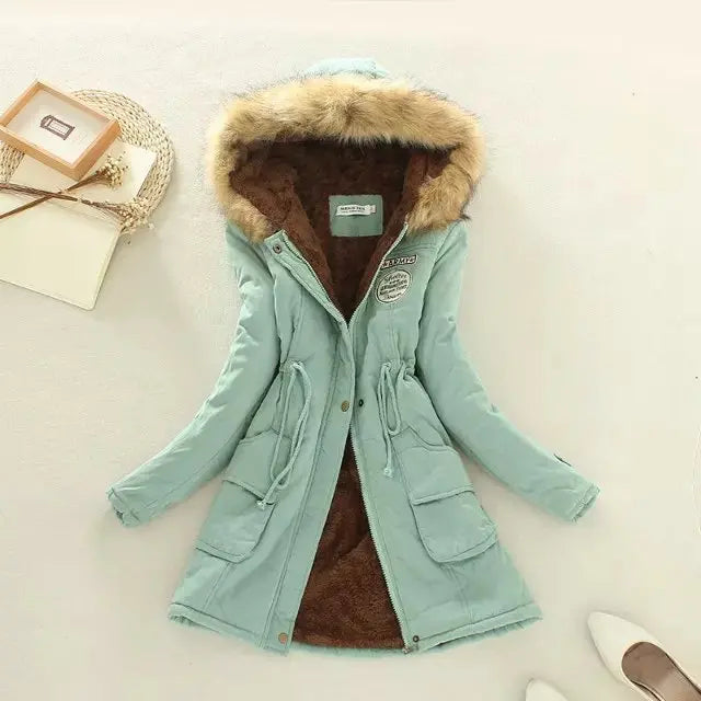 Puffer Jacket Women - Warm Lined Winter Jacket with Hood, Stylish Insulated Design for Women 12