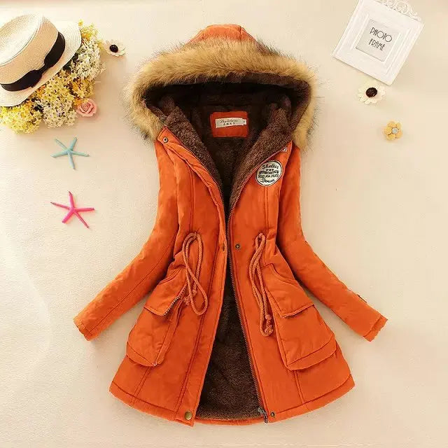 Puffer Jacket Women - Warm Lined Winter Jacket with Hood, Stylish Insulated Design for Women 13