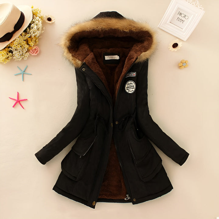 Puffer Jacket Women - Warm Lined Winter Jacket with Hood, Stylish Insulated Design for Women 17