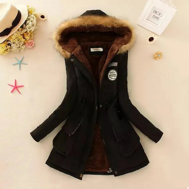 Puffer Jacket Women - Warm Lined Winter Jacket with Hood, Stylish Insulated Design for Women 2