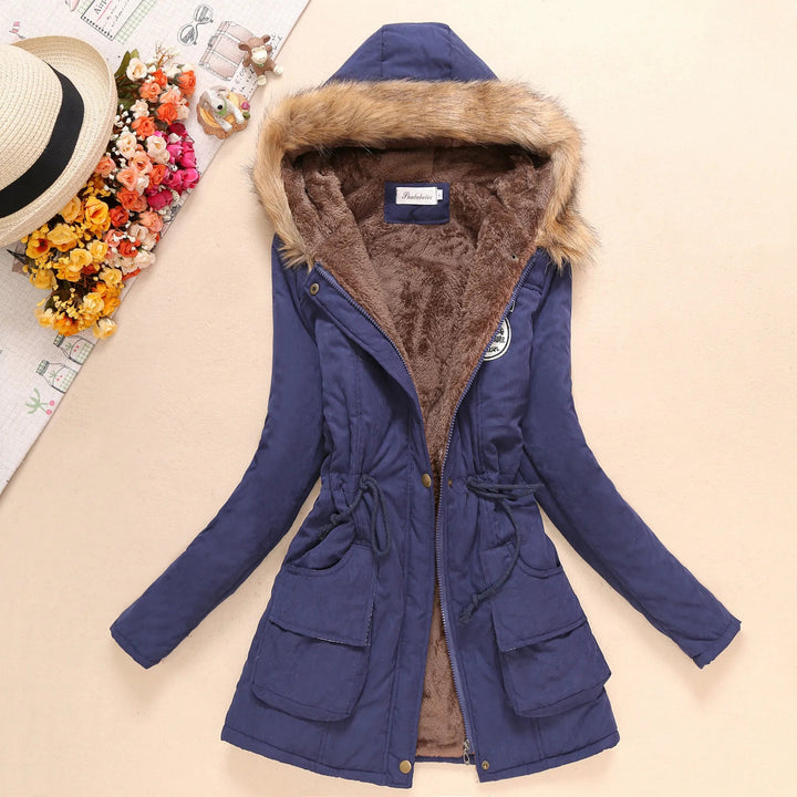 Puffer Jacket Women - Warm Lined Winter Jacket with Hood, Stylish Insulated Design for Women 4