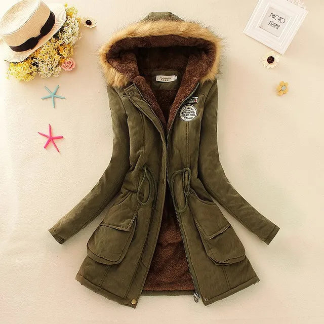 Puffer Jacket Women - Warm Lined Winter Jacket with Hood, Stylish Insulated Design for Women 5