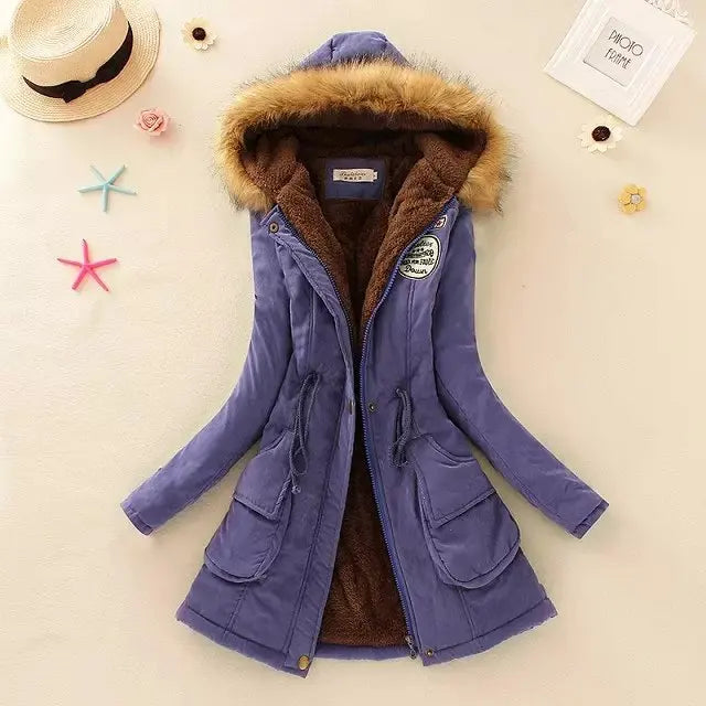 Puffer Jacket Women - Warm Lined Winter Jacket with Hood, Stylish Insulated Design for Women 8