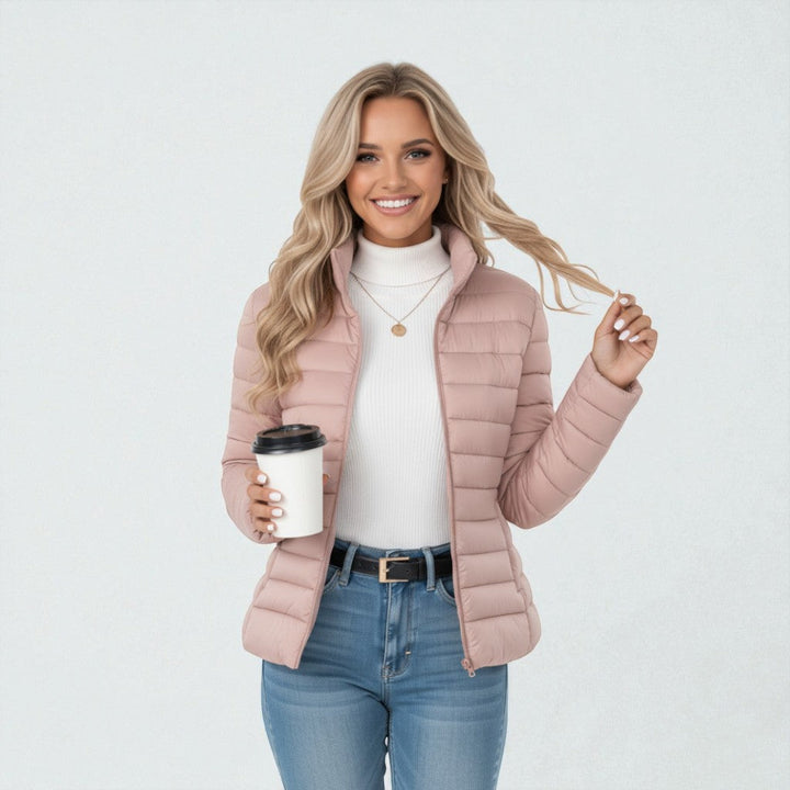 Puffer Jacket Women Lightweight Quilted Jacket Casual Winter Coats for Women Slim Fit Warm Outerwear 5