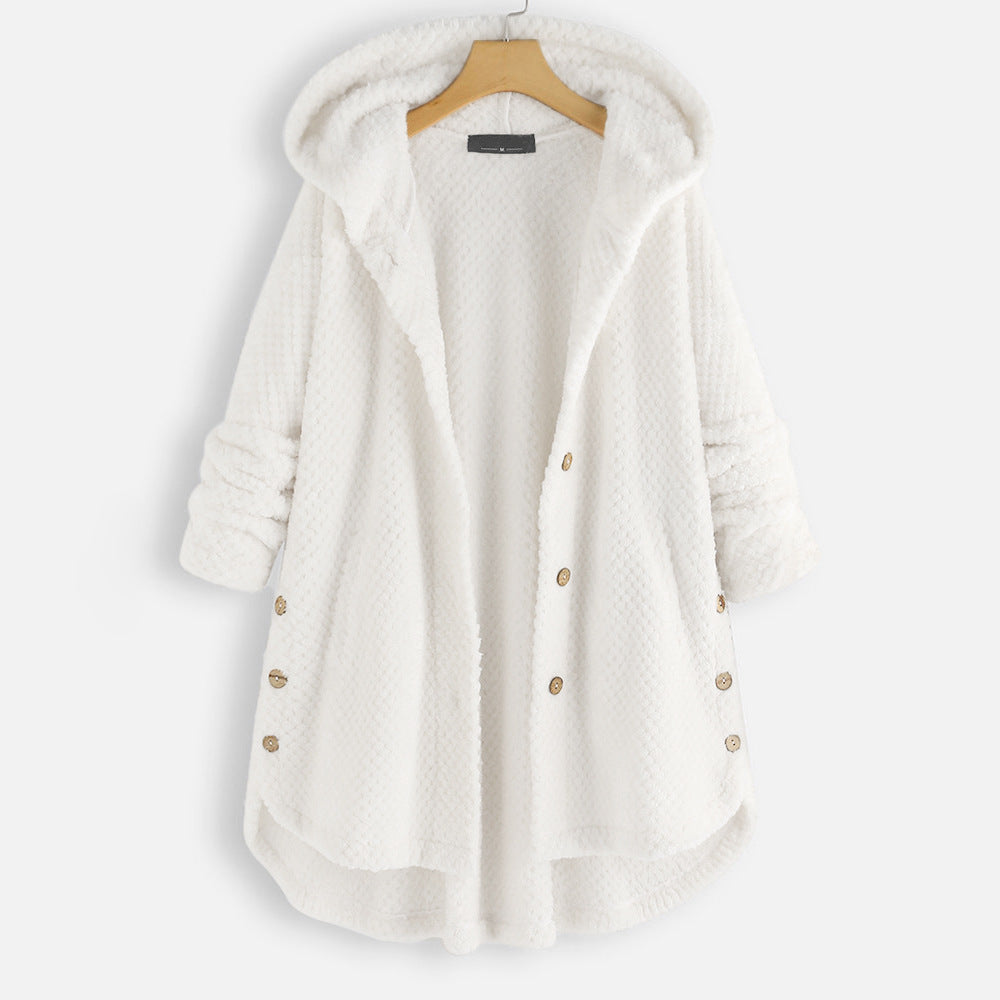 Reversible Fleece Jacket with Hood for Stylish Winter Comfort 0