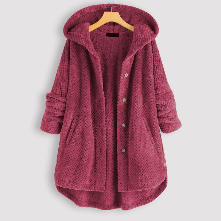 Reversible Fleece Jacket with Hood for Stylish Winter Comfort 4