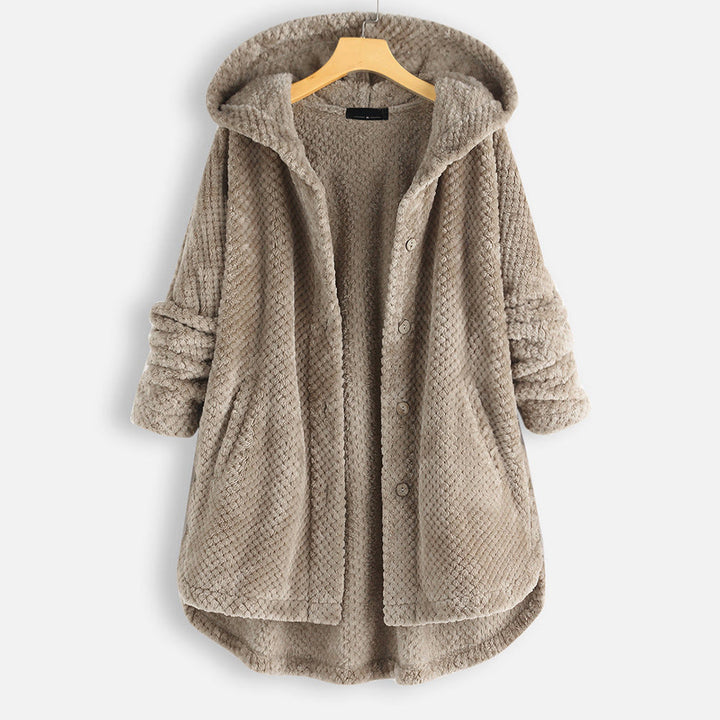 Reversible Fleece Jacket with Hood for Stylish Winter Comfort 5