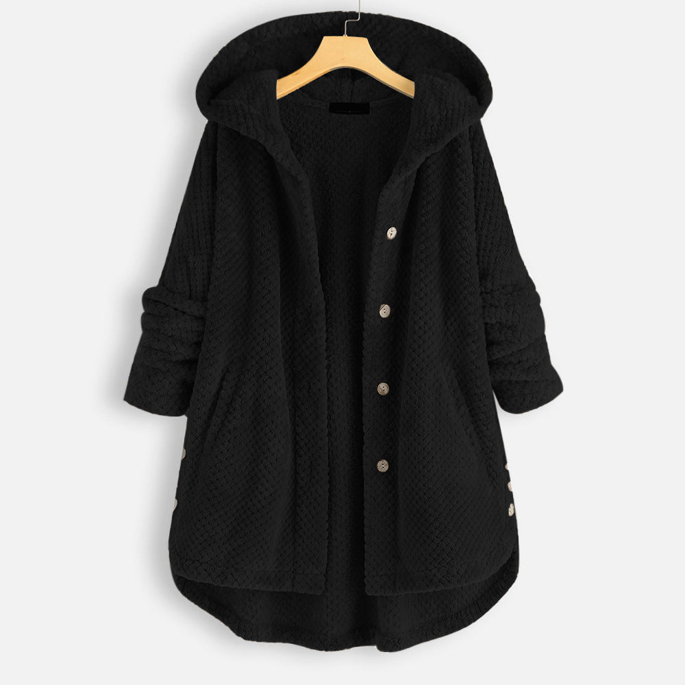 Reversible Fleece Jacket with Hood for Stylish Winter Comfort 7