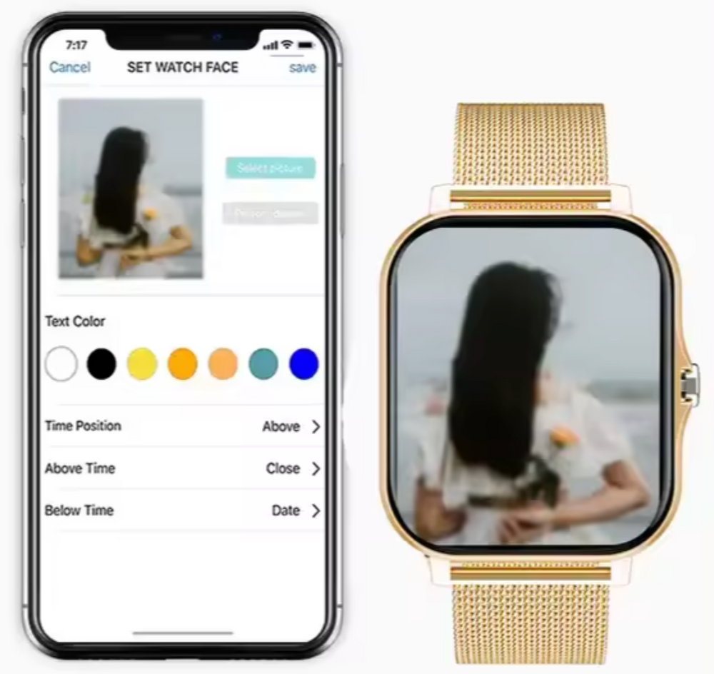 Smartwatch for Women, Elegant Fitness Tracker with Health Monitoring and Wellness Features 1