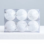 Snöglobskulor | Hängande julkulor med glans 0