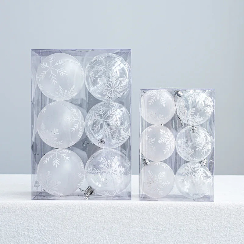 Snöglobskulor | Hängande julkulor med glans 3