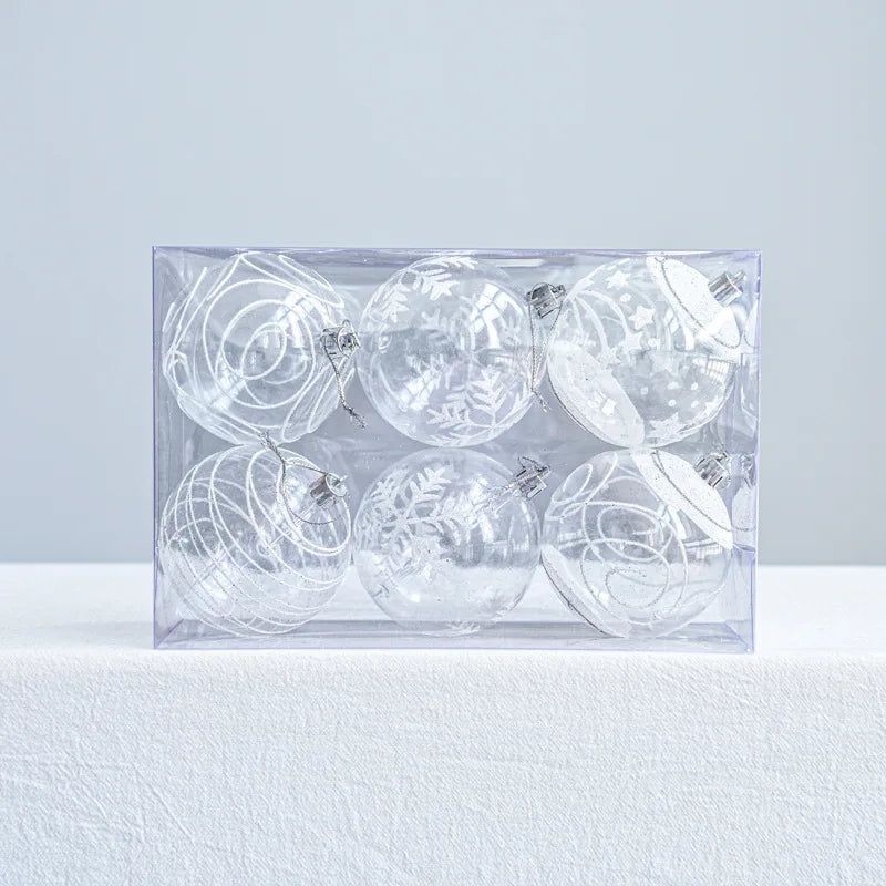 Snöglobskulor | Hängande julkulor med glans 4