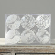 Snöglobskulor | Hängande julkulor med glans 6