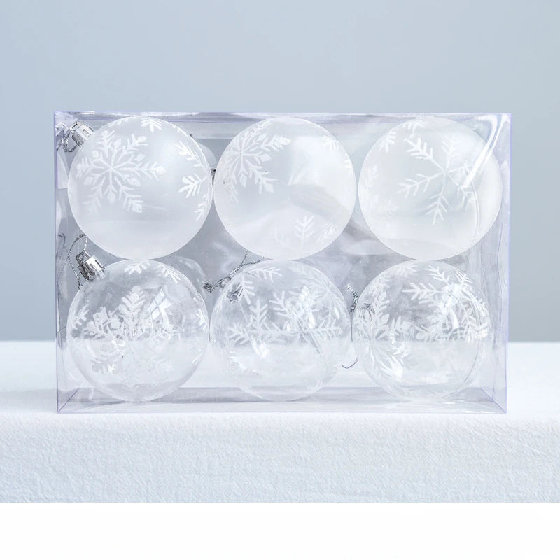 Snöglobskulor | Hängande julkulor med glans 7