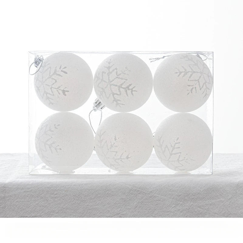 Snöglobskulor | Hängande julkulor med glans 8