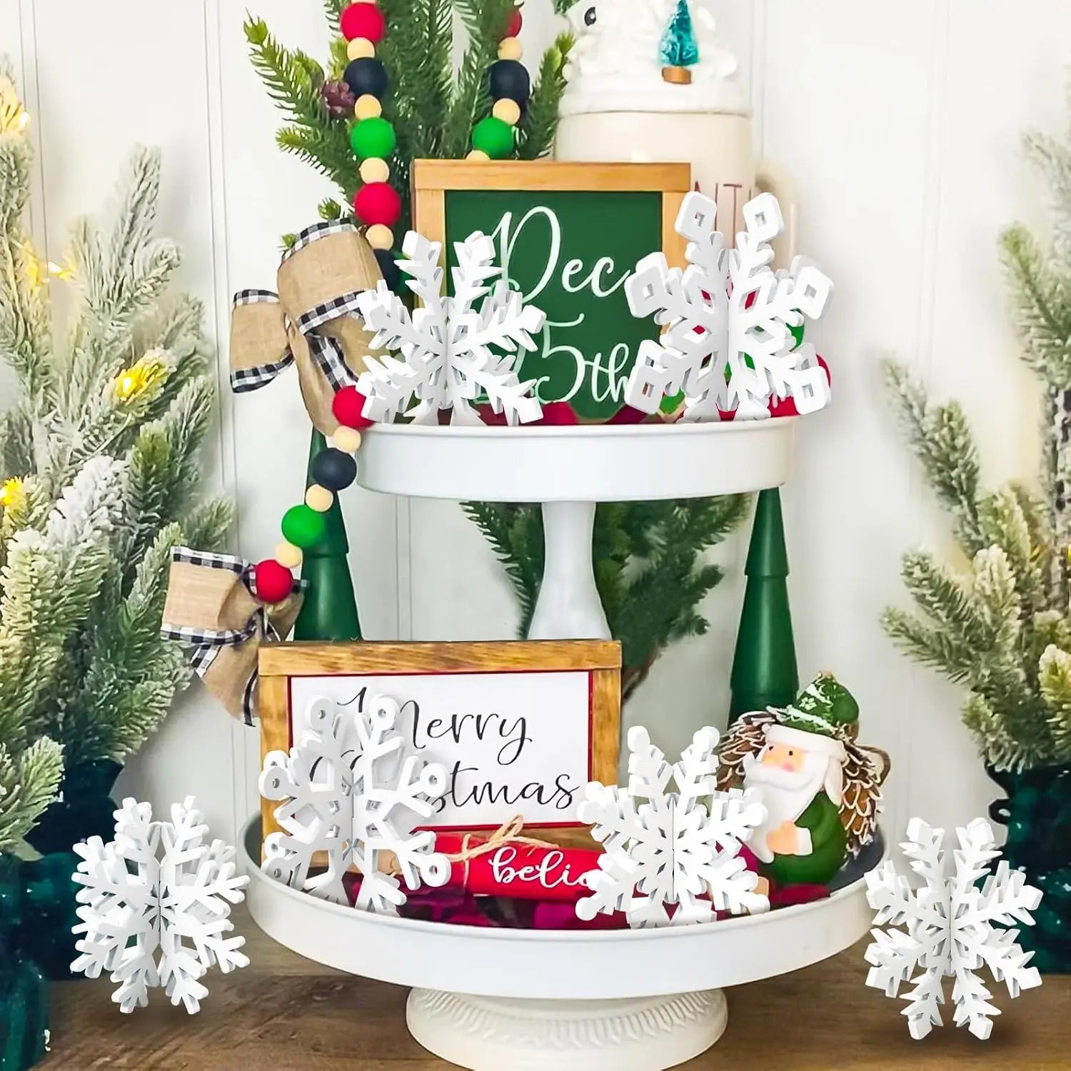 SnowGlow – LED-gardinljusslingor för juldekoration 1