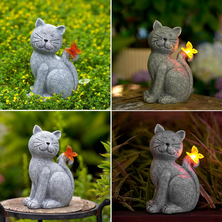 Solar Garden Light with Butterfly Decoration - Outdoor Solar Lights for Garden & Patio 2