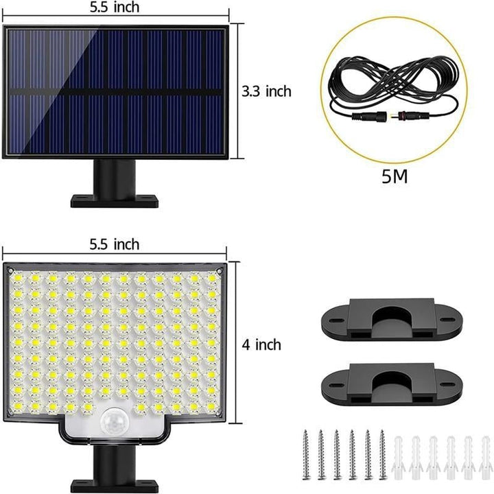 Solar Lights Outdoor Motion Sensor LED Wall Light Waterproof for Garden & Pathway 2